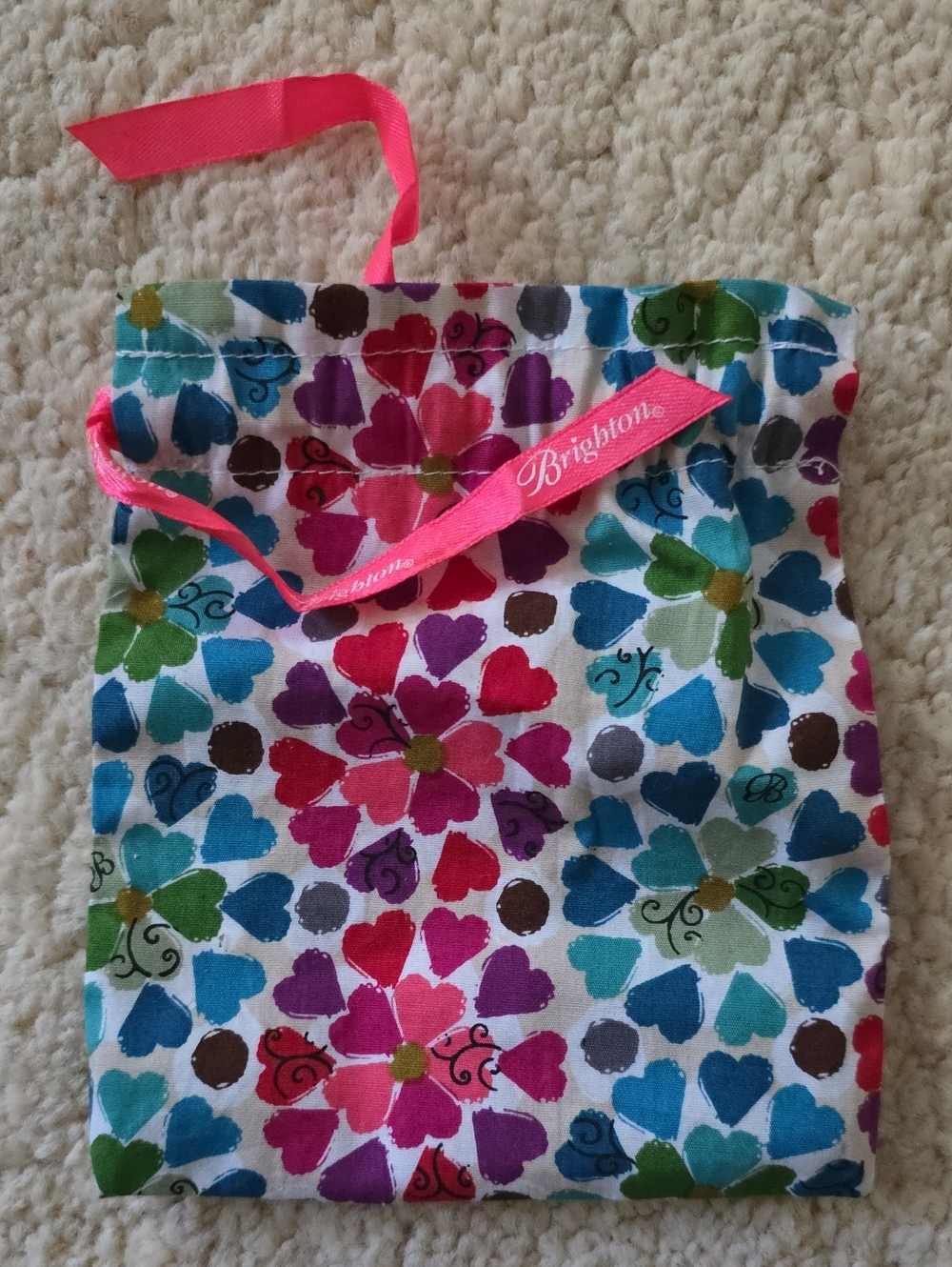 Brighton NWOT: Multicolor Floral Drawstring Dustbag